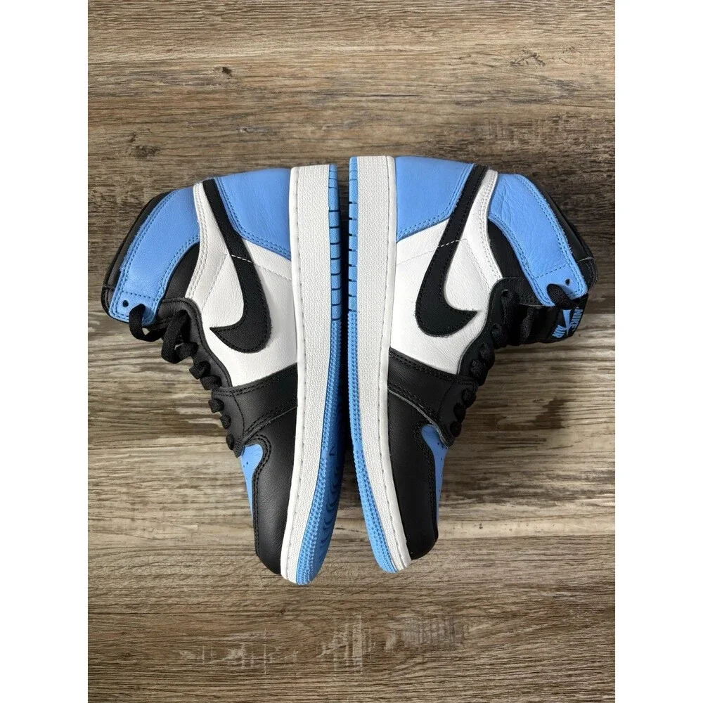 Nike Air Jordan 1 Retro High OG UNC Toe Youth Size 6Y FD1437-400 Blue Black